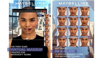 Photo de Maybelline New York présente un maquillage virtuel à travers Microsoft Teams