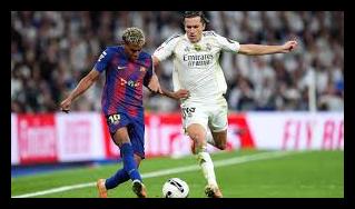 “الريال ضد برشلونة”الريال ضد برشلونة.. تحليل الكلاسيكو: ألونسو ينتصر بأسلحة فليك ولامين يختفي وراء لسانه “الريال ضد برشلونة”الريال ضد برشلونة.. تحليل الكلاسيكو: ألونسو ينتصر بأسلحة فليك ولامين يختفي وراء لسانه