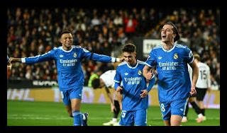 “valence – real madrid”فالنسيا – ريال مدريد يتجاوز للأعلى مجددًا “valence – real madrid”فالنسيا – ريال مدريد يتجاوز للأعلى مجددًا